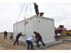 Kulu’da Mevsimlik İşçiler İçin Konteynerler Yerleştirildi