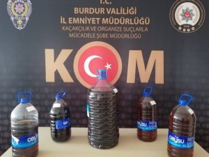 Burdur’da 38,5 Litre Kaçak İçki Yakalandı