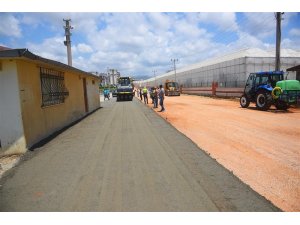 Alanya’da yollarda yeni beton yol uygulaması
