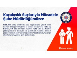 Ankara Merkezli Eşya Kaçakçılığı Operasyonunda 9 Kişi Gözaltına Alındı
