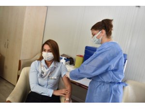Yüreğir Belediyesi Personeline Korona Virüs Aşısı