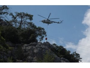 Antalya’da çıkan orman yangınında 1 dekarlık alan zarar gördü