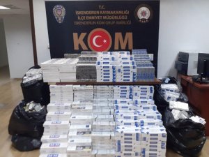 Hatay’da 12 Bin 420 Paket Kaçak Sigara Ele Geçirildi