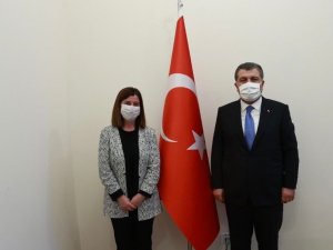 Ak Parti Edirne Milletvekili Fatma Aksal Sağlık Bakanı Fahrettin Koca İle Görüştü