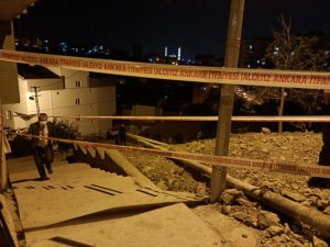 Ankara’da İstinat Duvarı Zarar Gören Apartman Nedeniyle 5 Bina Tahliye Edildi