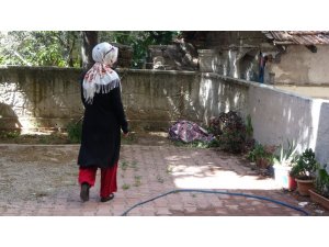 Bahçede kilime sarılı halde buldukları kadını uyandıramayınca polisi aradılar