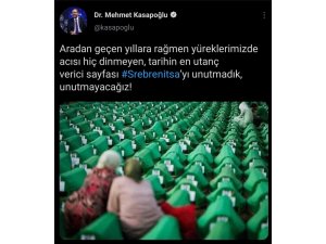 Bakan Kasapoğlu: “Srebrenitsa’yı Unutmadık, Unutmayacağız”