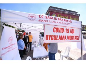 Pursaklar’da Covid-19 Aşı Uygulama Noktası