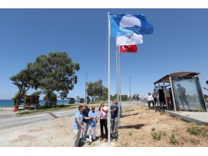 Kızılot halk plajı mavi bayrak aldı