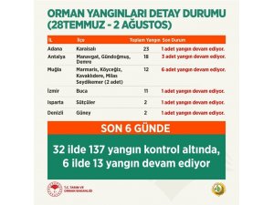 Tarım Ve Orman Bakanı Pakdemirli: “137 Orman Yangını Kontrol Altında, 13 Orman Yangını Devam Ediyor”