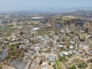 Manavgat 9 günlük yangın sonrası havadan görüntülendi