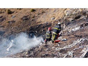 Kahramanmaraş’ta Uçak Kazasında Ekiplerin Çalışmaları Sürüyor