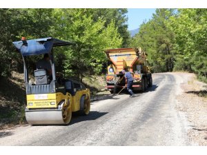 Büyükşehirden kırsal yollarda,  bakım ve onarım çalışması