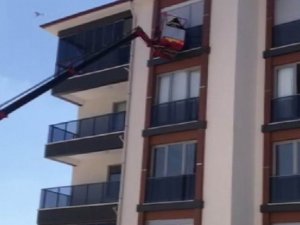 Kulu’da İtfaiyeden Güvercin Kurtarma Operasyonu