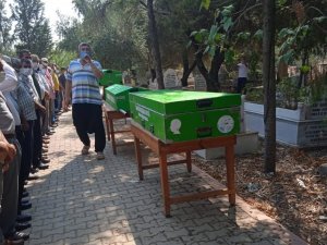 Kazada Yaşamını Yitiren Dede, Babaanne Ve Torun Yan Yana Toprağa Verildi