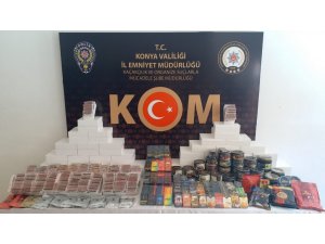 Konya’da 29 Bin 600 Adet Gümrük Kaçağı Makaron Ele Geçirildi