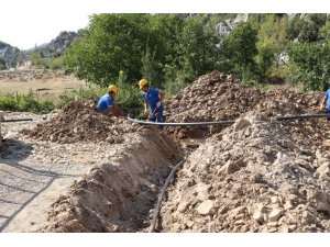 İbradı’da içme suyu çalışması