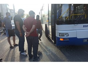 Başkent’te belediye otobüsü şöförü ile yol verme kavgası eden şahıs, otobüse silahla ateş etti