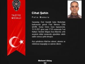 Emniyet Genel Müdürü Aktaş’tan taziye mesajı