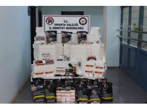 Isparta’da 22 kilogram kaçak sigara ele geçirildi