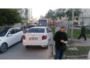 Ters yöne giren otomobil motosikletle çarpıştı: 1 yaralı