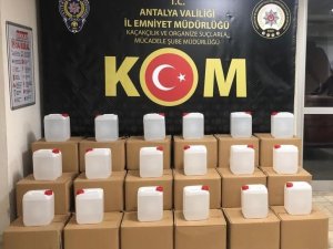 Antalya’da 5 bin 245 litre sahte alkol ele geçirildi