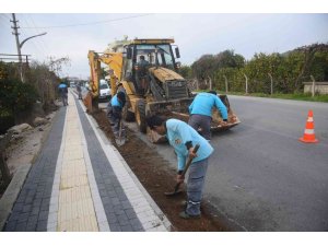 Alanya’da asfalt yenileme çalışmaları