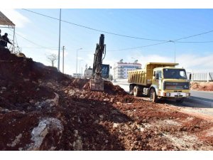 Şehir Hastanesi yolunda yol genişletme çalışması