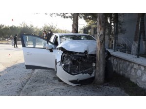 Burdur’da trafik kazası: 1 yaralı