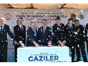 Gaziler Jandarma Karakolu temeli törene atıldı