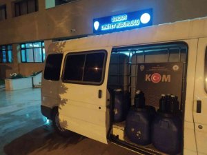 Burdur’da 2 bin 790 litre kaçak yakıt ele geçirildi