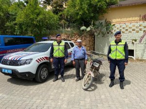 Çalıntı motosiklet trafik kontrolünde bulundu