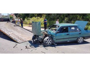 Manavgat’ta alkollü sürücünün trafik kazası: 2 yaralı