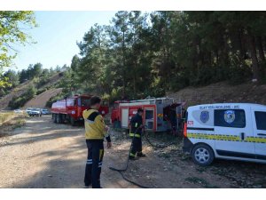 Antalya’da orman yangını büyümeden söndürüldü