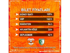 Adanaspor, Bodrumspor maçının biletleri satışa çıktı