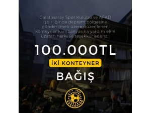 Keşanspor topladıkları 100 bin TL’yi yaşam konteyneri kampanyasına yatırdı