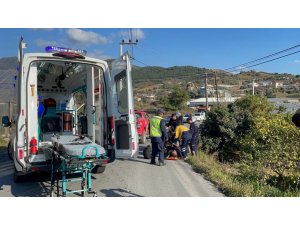 Gazipaşa’da Motosikletle Otomobilin Çarpıştığı Kazada Araçlar Alev Aldı: 1 Yaralı