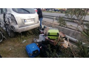 Antalya’ya Gelen Depremzede Çift, Geçirdikleri Kazada Yaralandı