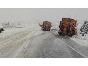 Antalya-konya Karayolunda Kar Yağışı Başladı