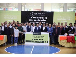 Adıyaman’da Ki Spor Kulüplerine 2 Milyon 805 Bin Tl’lik Yardım