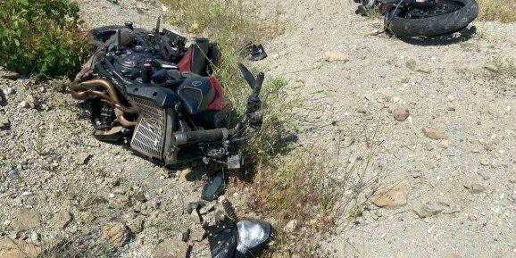 Motosiklet Şarampole Yuvarlandı: 1 Ölü