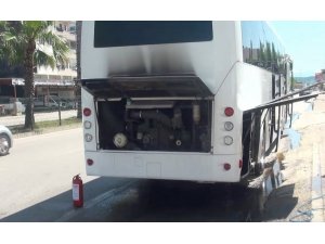 Tur Otobüsünde Korkutan Yangın