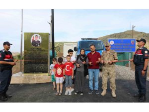 Güvenlik Noktasına Şehidin Adı Verildi