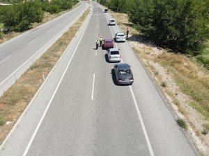 Malatya Polisinden Dronlu Bayram Denetimi