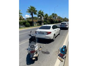 Otomobil İle Motosiklet Çarpıştı: 1 Yaralı