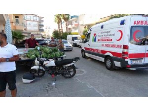 Manavgat’ta Motosikletle Otomobil Çarpıştı: 1 Yaralı