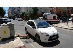 Elektrikli Scooter Otomobil İle Çarpıştı