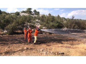 Antalya’da Bozuk Ormanlık Alanda Çıkan Yangın Söndürüldü