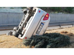 Burdur’da Kontrolden Çıkan Otomobil Takla Attı, 4 Kişi Yaralandı