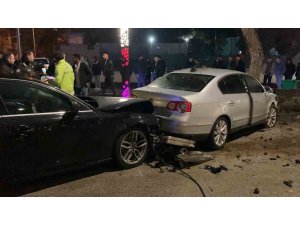 Burdur’da iki otomobil çarpıştı: 1 yaralı